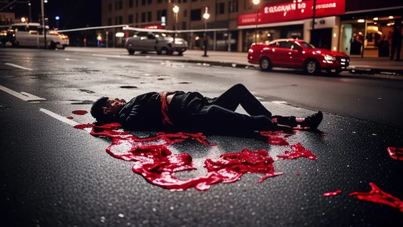 A pedestrian was fatally injured when struck by a car